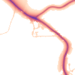 Daytime road noise heatmap for DH1 2NL