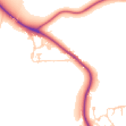 Daytime road noise heatmap for DH1 2NR