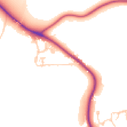 Daytime road noise heatmap for DH1 2NW