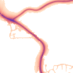 Daytime road noise heatmap for DH1 2NX
