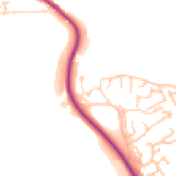 Daytime road noise heatmap for DH1 2PE