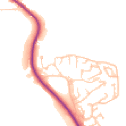 Daytime road noise heatmap for DH1 2PH