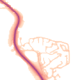 Daytime road noise heatmap for DH1 2PL