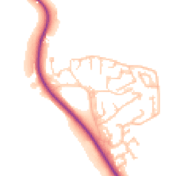 Daytime road noise heatmap for DH1 2PN