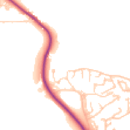 Daytime road noise heatmap for DH1 2PQ