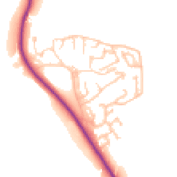 Daytime road noise heatmap for DH1 2PS