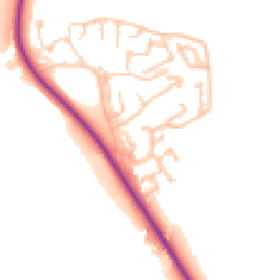 Daytime road noise heatmap for DH1 2PX