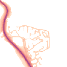 Daytime road noise heatmap for DH1 2PZ