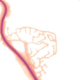 Daytime road noise heatmap for DH1 2QE