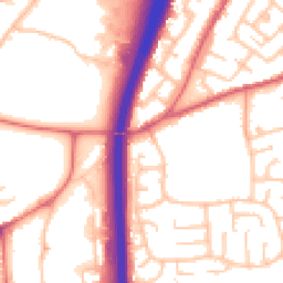 Daytime road noise heatmap for DH1 2QN