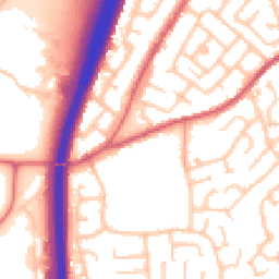 Daytime road noise heatmap for DH1 2QW