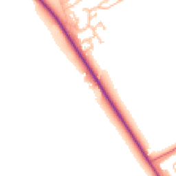 Daytime road noise heatmap for DH1 2TE
