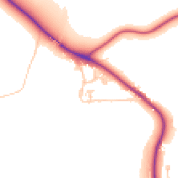 Daytime road noise heatmap for DH1 2UE