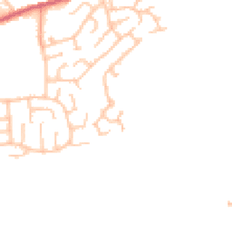 Daytime road noise heatmap for DH1 2UJ