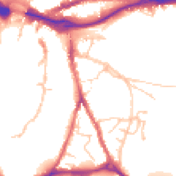 Daytime road noise heatmap for DH1 3AP