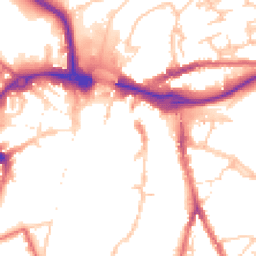 Daytime road noise heatmap for DH1 3NY