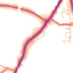 Daytime road noise heatmap for DH1 3SA