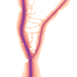 Daytime road noise heatmap for DH1 3TF