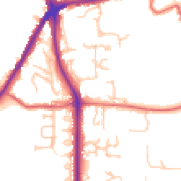 Daytime road noise heatmap for DH1 3TZ