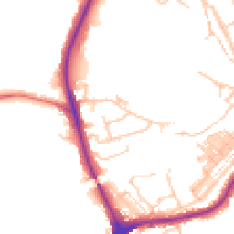 Daytime road noise heatmap for DH1 4AP