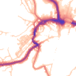 Daytime road noise heatmap for DH1 4DS