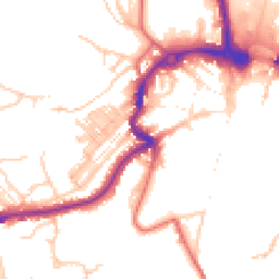 Daytime road noise heatmap for DH1 4EE