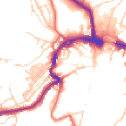 Daytime road noise heatmap for DH1 4ES