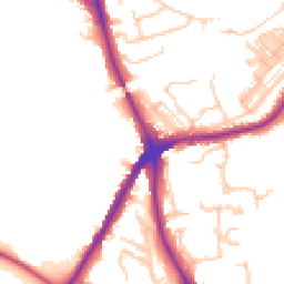 Daytime road noise heatmap for DH1 4FA