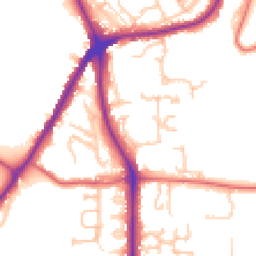 Daytime road noise heatmap for DH1 4FB
