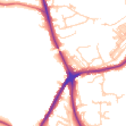Daytime road noise heatmap for DH1 4GD