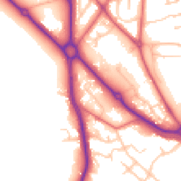 Daytime road noise heatmap for DH1 4LN
