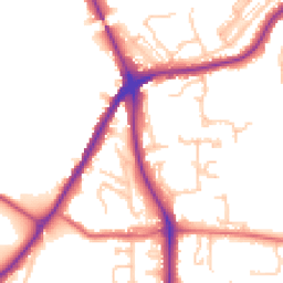 Daytime road noise heatmap for DH1 4PE