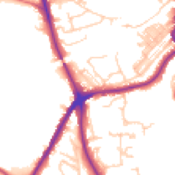 Daytime road noise heatmap for DH1 4PJ
