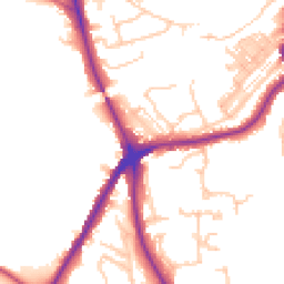 Daytime road noise heatmap for DH1 4PL