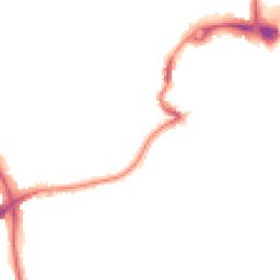 Night-time road noise heatmap for DH1 4PZ