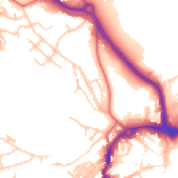 Daytime road noise heatmap for DH1 4RL