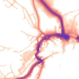 Daytime road noise heatmap for DH1 4RT