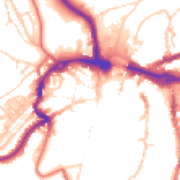 Daytime road noise heatmap for DH1 4SH