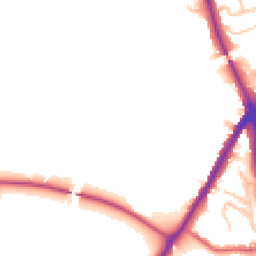 Daytime road noise heatmap for DH1 4TF