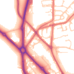 Daytime road noise heatmap for DH1 5BX