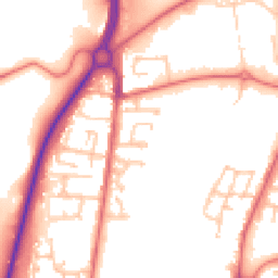 Daytime road noise heatmap for DH1 5DA