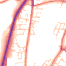 Daytime road noise heatmap for DH1 5DD