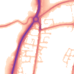 Daytime road noise heatmap for DH1 5DP