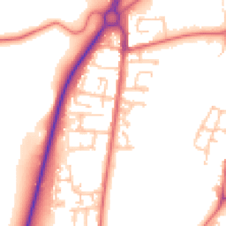 Daytime road noise heatmap for DH1 5DT