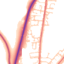 Daytime road noise heatmap for DH1 5FF