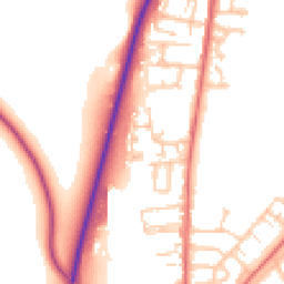 Daytime road noise heatmap for DH1 5FG