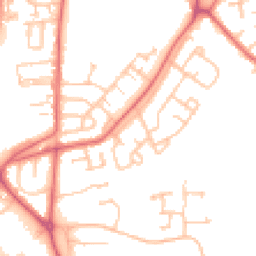 Daytime road noise heatmap for DH1 5JE