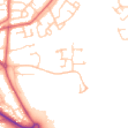 Daytime road noise heatmap for DH1 5JU