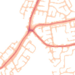 Daytime road noise heatmap for DH1 5LD