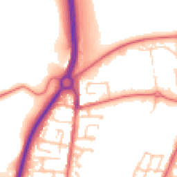 Daytime road noise heatmap for DH1 5PP